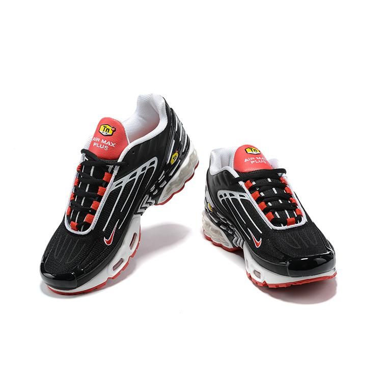 Air Max Plus 3 Black White Track Red