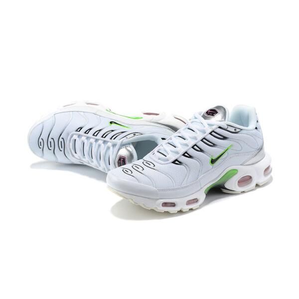 Air Max Plus White Neon Metallic Silver