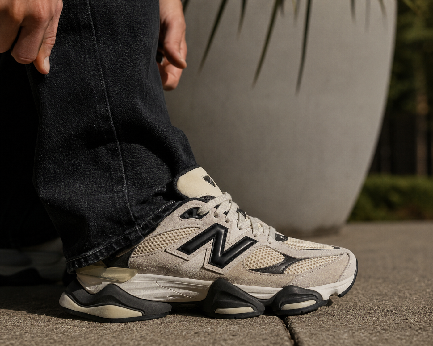 New Balance 9060 Timberwolf Black Cement
