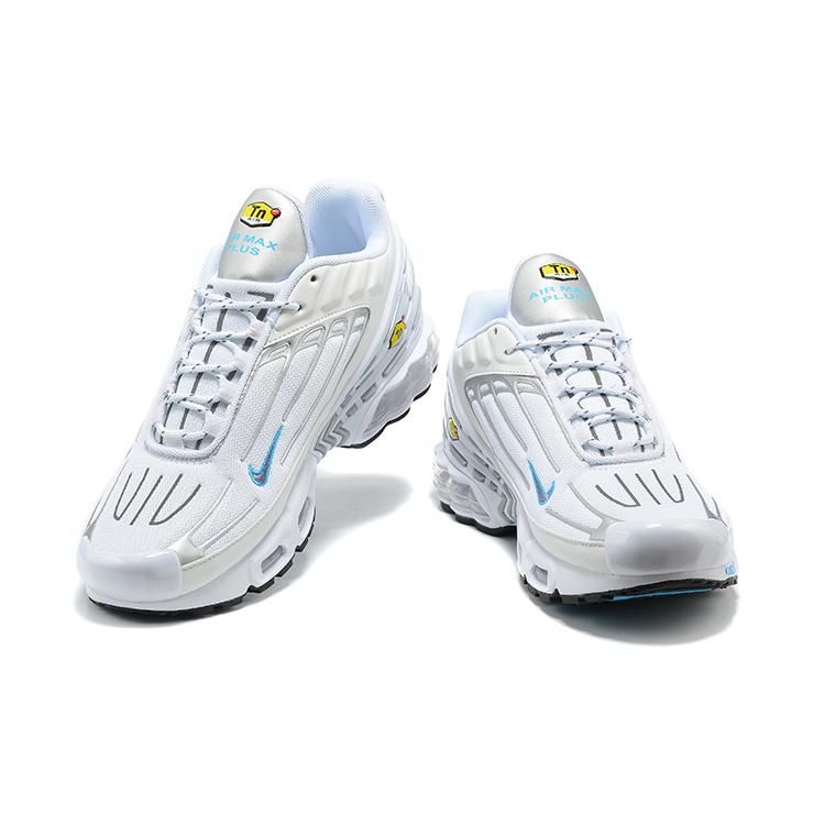 Air Max Plus 3 Blanc Argent Métallisé Bleu Laser