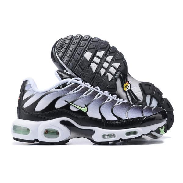 Air Max Plus Blanc Noir Argent Réfléchissant Menthe Fraîche