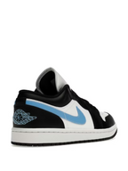 Jordan 1 Low Black "University Blue White" (W)
