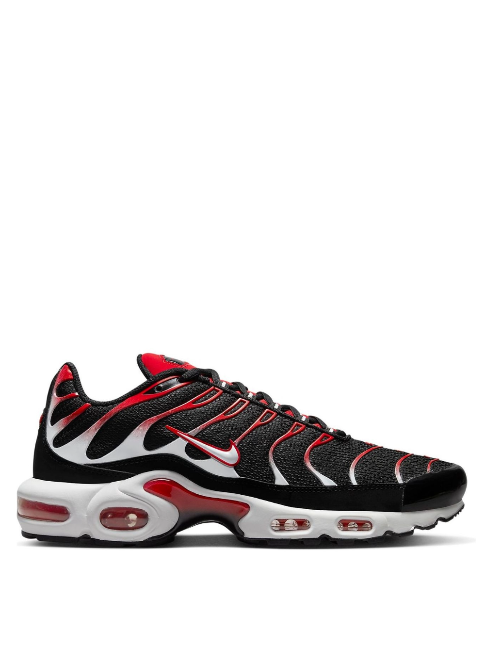 Nike Air Max Plus TN Black White University Red