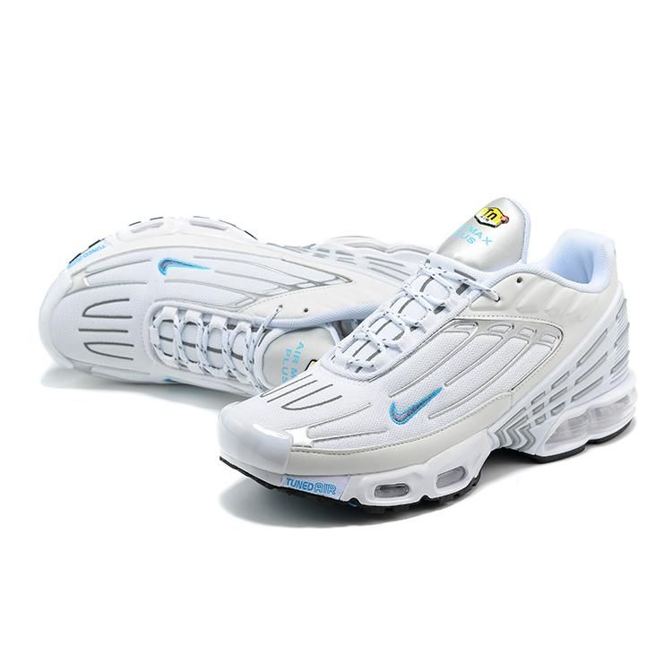 Air Max Plus 3 Blanc Argent Métallisé Bleu Laser