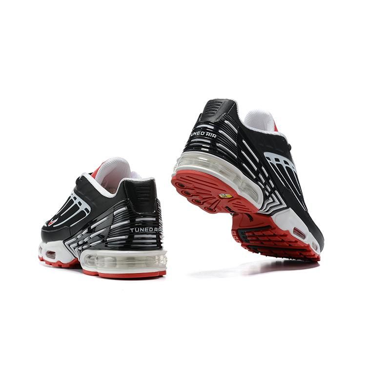 Air Max Plus 3 Black White Track Red