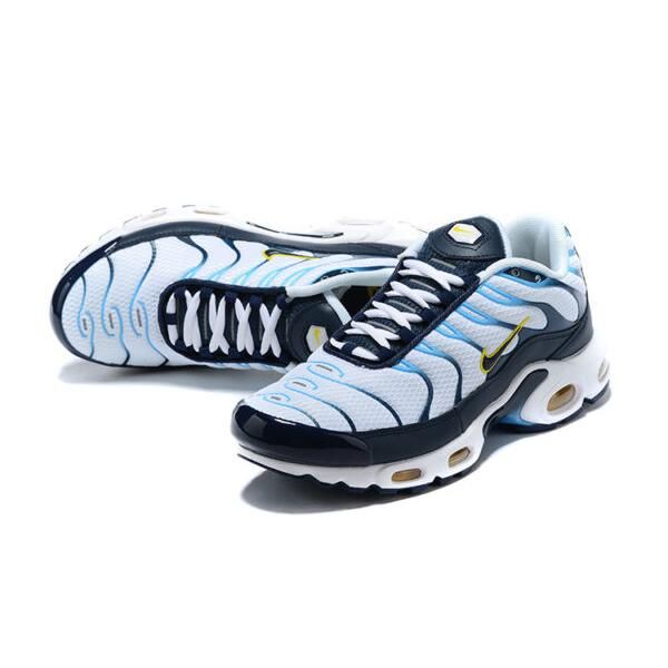 Air Max Plus Blanc Bleu Marine Or